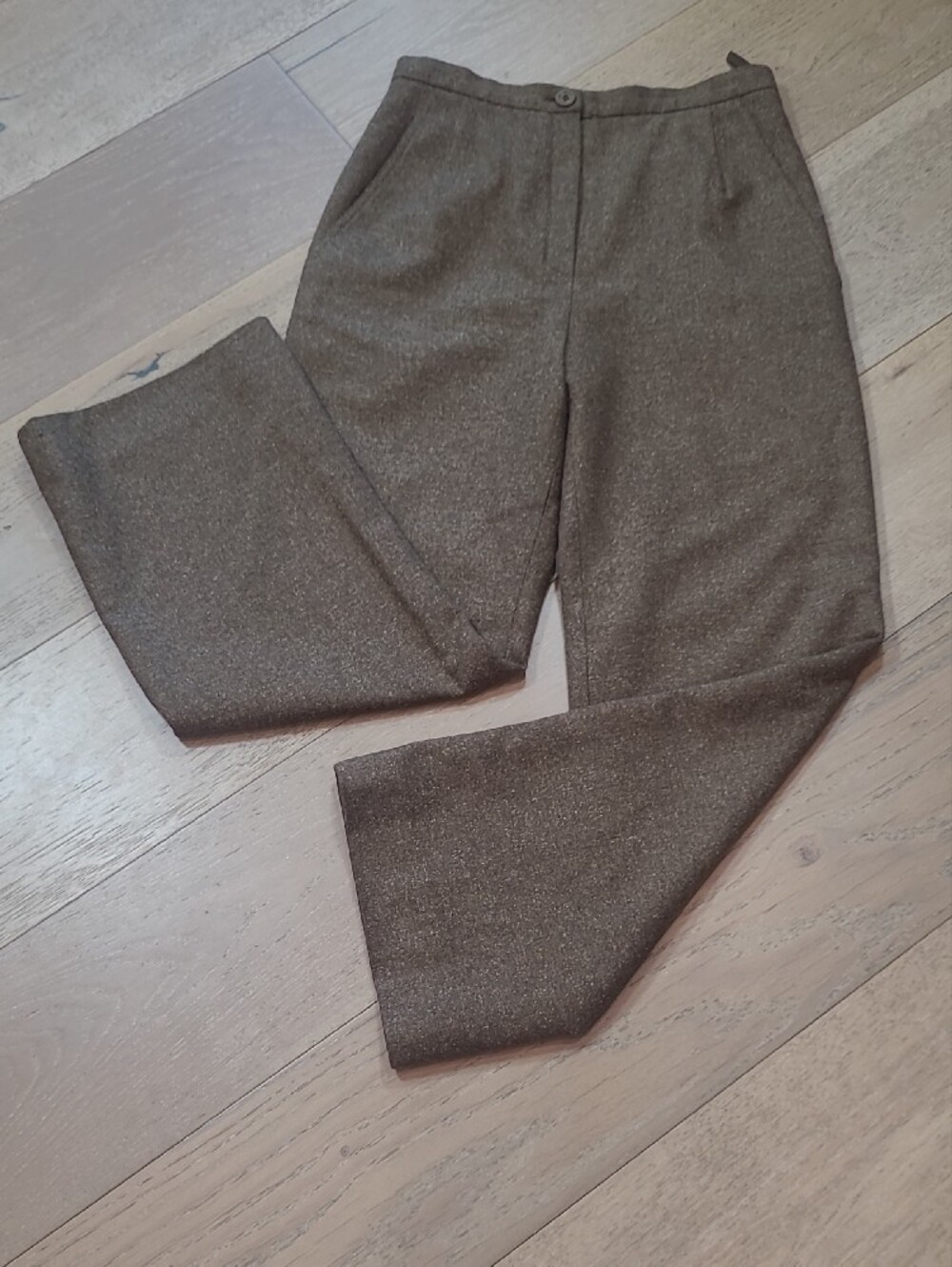 Vintage Emanuel Ungaro Pant Women's sz 4 Parallele Paris Brown Wool/Silk Trouser